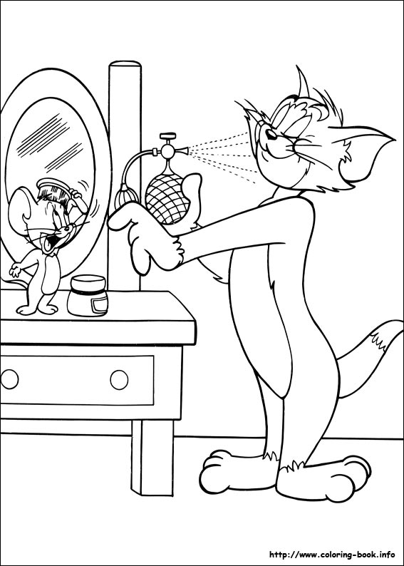 Tom and Jerry coloring picture